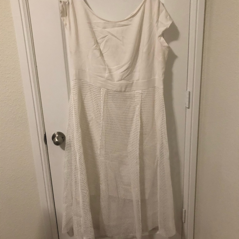 Ivory honeycomb dress